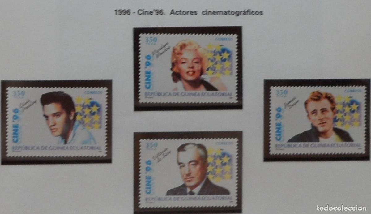 Sellos: 1996-ESPA&Ntilde;A-EXCOLONIA-GUINEA-SELLOS NUEVOS-VER FOTO-N&ordm;218/21-CINE