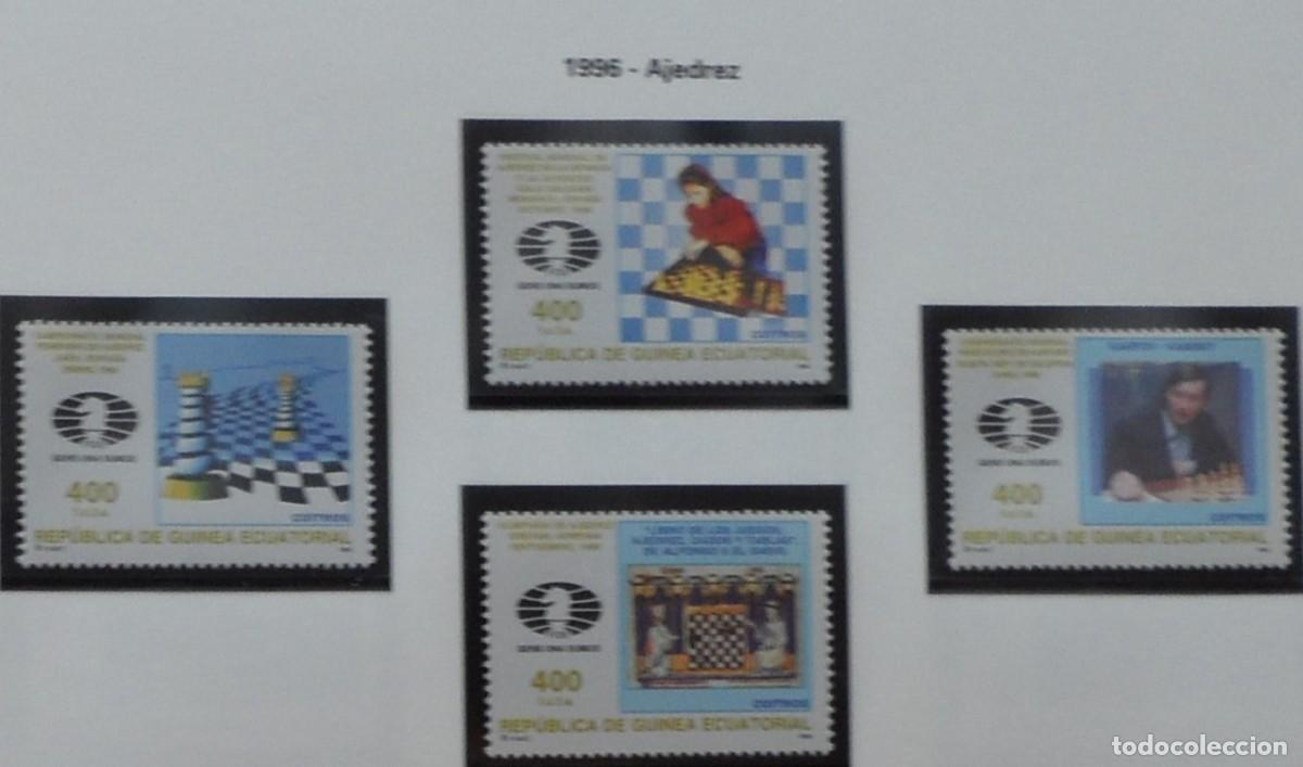 Sellos: 1996-ESPA&Ntilde;A-EXCOLONIA-GUINEA-SELLOS NUEVOS-VER FOTO-N&ordm;222/5-AJEDREZ