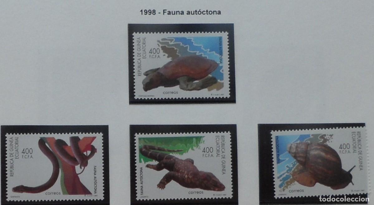Sellos: 1998-ESPA&Ntilde;A-EXCOLONIA-GUINEA-SELLOS NUEVOS-VER FOTO-N&ordm;244/7--FAUNA AUTOCTONA