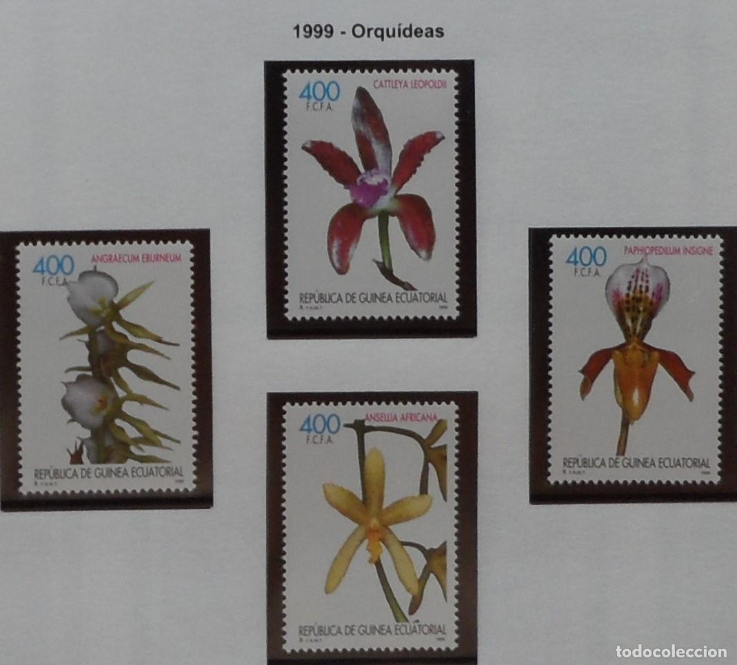 Sellos: 1999-ESPA&Ntilde;A-EXCOLONIA-GUINEA-SELLOS NUEVOS-VER FOTO-N&ordm;255/8-ORQUIDEAS