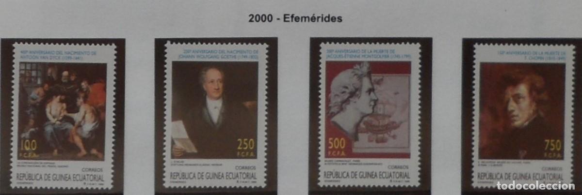 Sellos: 2000-ESPA&Ntilde;A-EXCOLONIA-GUINEA-SELLOS NUEVOS-VER FOTO-N&ordm;263/6-EFEMERIDES