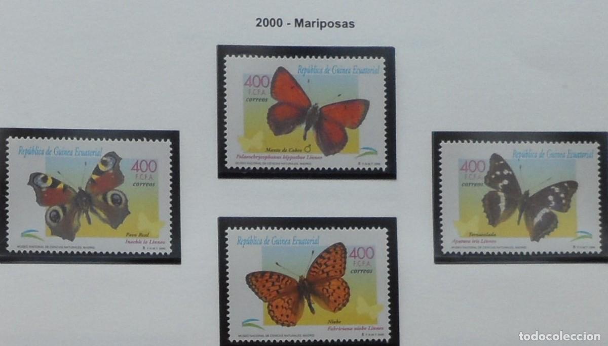Sellos: 2000-ESPA&Ntilde;A-EXCOLONIA-GUINEA-SELLOS NUEVOS-VER FOTO-N&ordm;267/70-MARIPOSAS