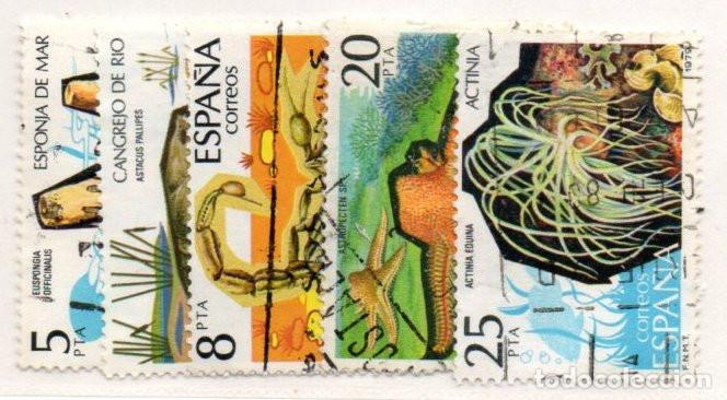 Sellos: SERIE SELLOS ESPA&Ntilde;A REY 1979 FAUNA USADOS EDIFIL N&ordm; 2531-35 COMPLETA