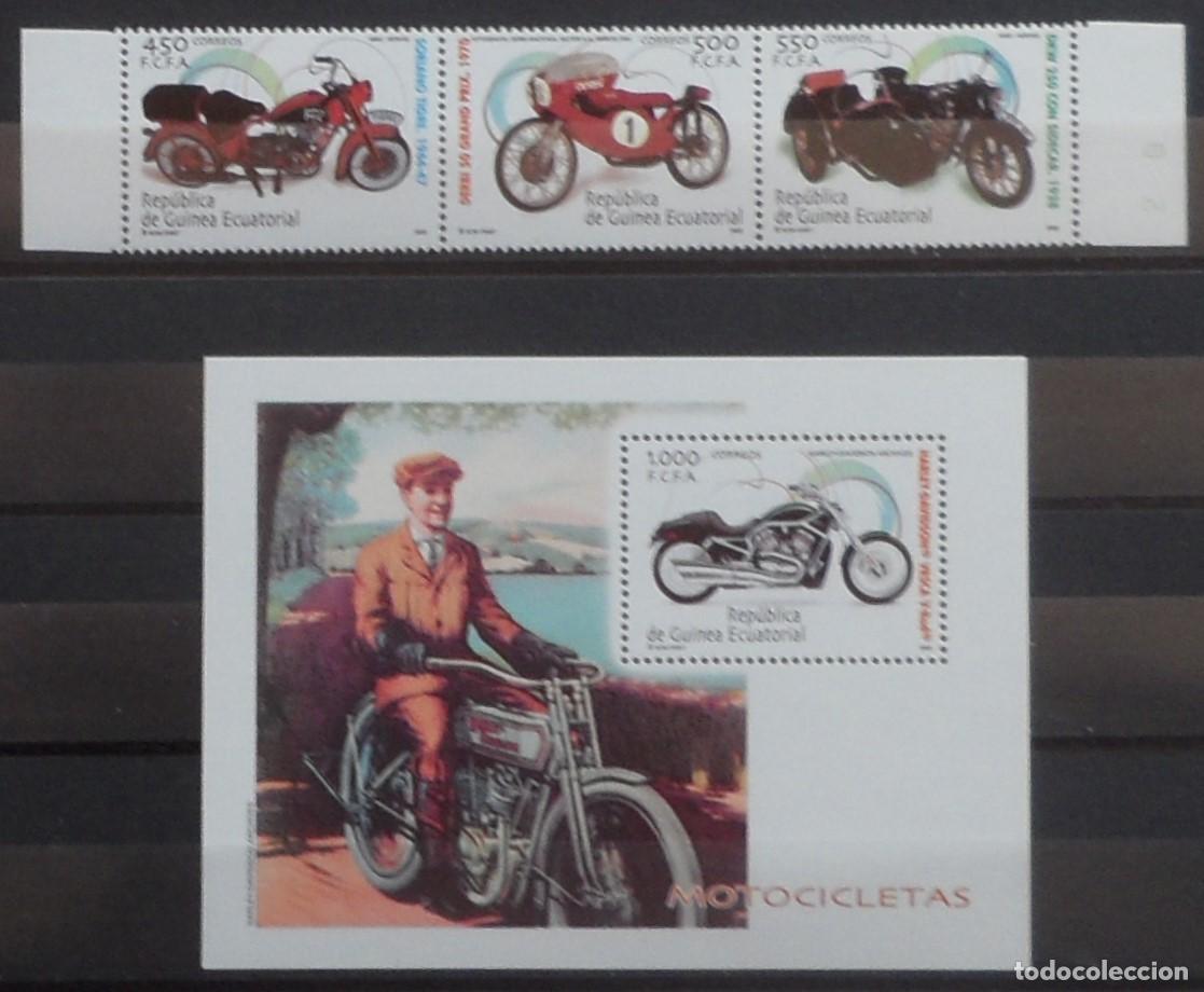 Sellos: 2004-ESPA&Ntilde;A-EXCOLONIA-GUINEA-SELLOS NUEVOS-VER FOTO-N&ordm;326/9-MOTOCICLETAS CLASICAS