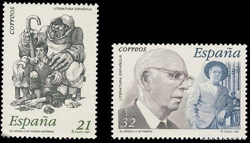 Sellos: Espa&ntilde;a 1997 Edifil 3483/4 Sellos ** Serie Literatura Espa&ntilde;ola El Lazarillo de Tormes&rdquo; y &rdquo;El Seneca&rdquo;