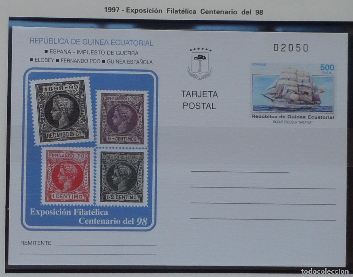 Sellos: 1997-ESPA&Ntilde;A-EXCOLONIA-GUINEA-ENTEROS POSTALES-VER FOTO-N&ordm;3-EXPO.FILATELICA-MADRID