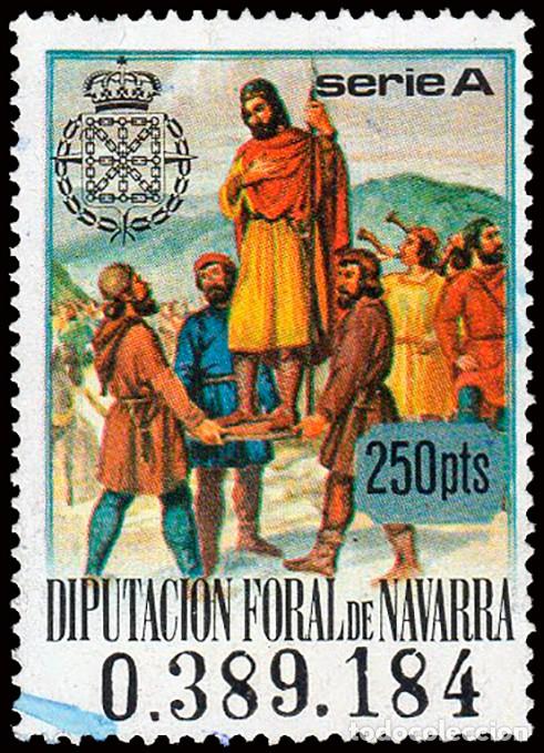 Sellos: Espa&ntilde;a - Fiscales - Diputaci&oacute;n Foral Navarra - Alemany o 394 - 1978 - 250 Ptas.