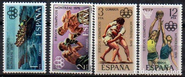 Sellos: SERIE SELLOS ESPA&Ntilde;A REY 1976 DEPORTES NUEVOS EDIFIL N&ordm; 2340-43 COMPLETA