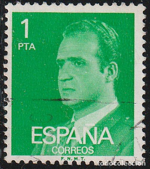 Sellos: Espa&ntilde;a 1977 Edifil 2390 Sello &ordm; Personajes Retrato Rey Juan Carlos I Michel 2281x Yvert 2034 Spain
