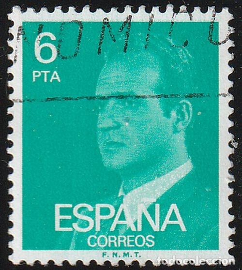 Sellos: Espa&ntilde;a 1977 Edifil 2392 Sello &ordm; Personajes Retrato Rey Juan Carlos I Michel 2305x Yvert 2057 Spain