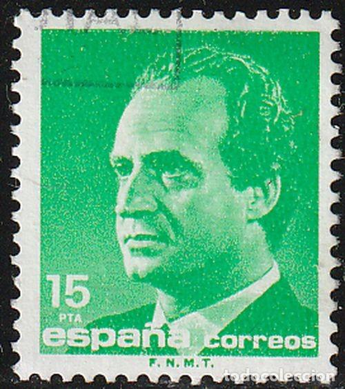 Sellos: Espa&ntilde;a 1989 Edifil 3004 Sello &ordm; D. Juan Carlos I Efigie del Rey 15Pts Michel 2891 Yvert 2626 Spain