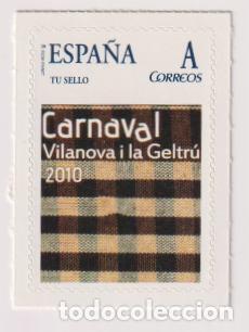 Sellos: ESPA&Ntilde;A CORREOS TUSELLO CARNAVAL VILANOVA I LA GELTRU 2010