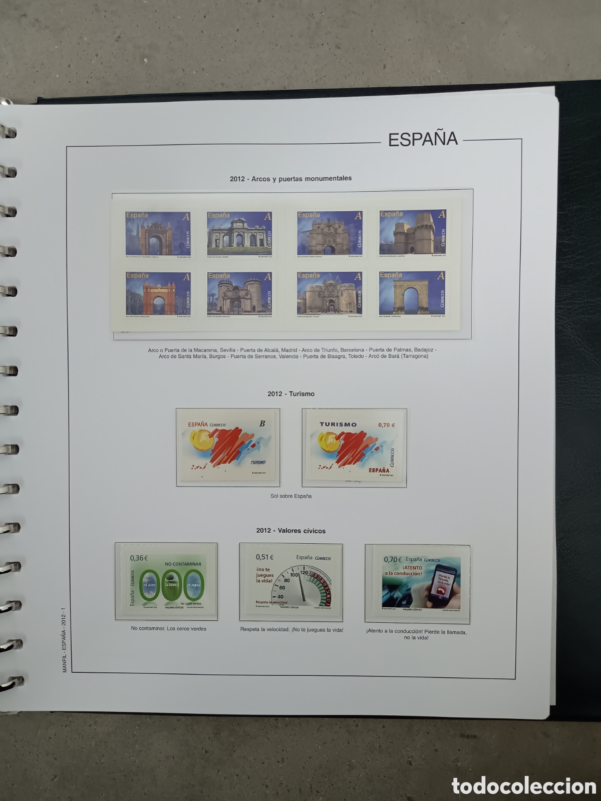 Sellos: A&Ntilde;O COMPLETO 2012 - SELLOS ESPA&Ntilde;A EN 21 HOJAS MANFIL Y FILOESTUCHES INCLUSO PRUEBAS OFICIALES MNH **