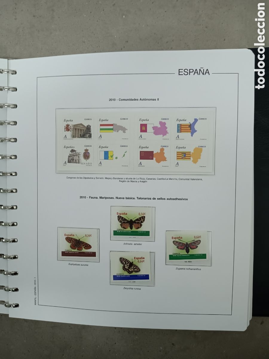 Sellos: A&Ntilde;O COMPLETO 2010 - SELLOS ESPA&Ntilde;A EN 19 HOJAS MANFIL Y FILOESTUCHES INCLUSO PRUEBAS OFICIALES MNH **