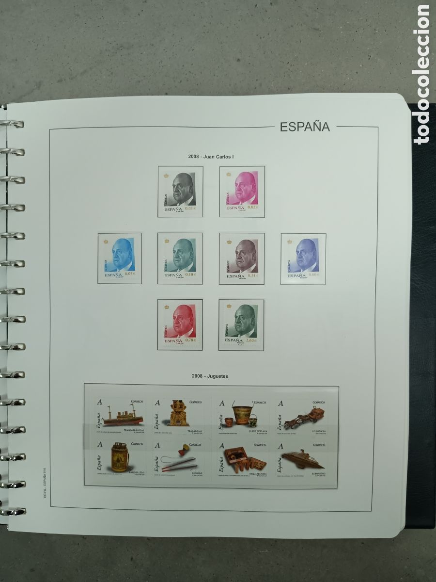 Sellos: A&Ntilde;O COMPLETO 2008 - SELLOS ESPA&Ntilde;A EN 16 HOJAS MANFIL Y FILOESTUCHES INCLUSO PRUEBAS OFICIALES MNH **
