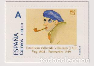 Sellos: ESPA&Ntilde;A CORREOS TUSELLO ESTANISLAU VALLVERD&Uacute; VILLALONGA (VNG 1904 - PONTEVEDRA 1939)