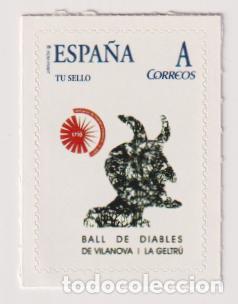 Sellos: ESPA&Ntilde;A CORREOS TUSELLO BALL DE DIABLES DE VILANOVA I LA GELTRU