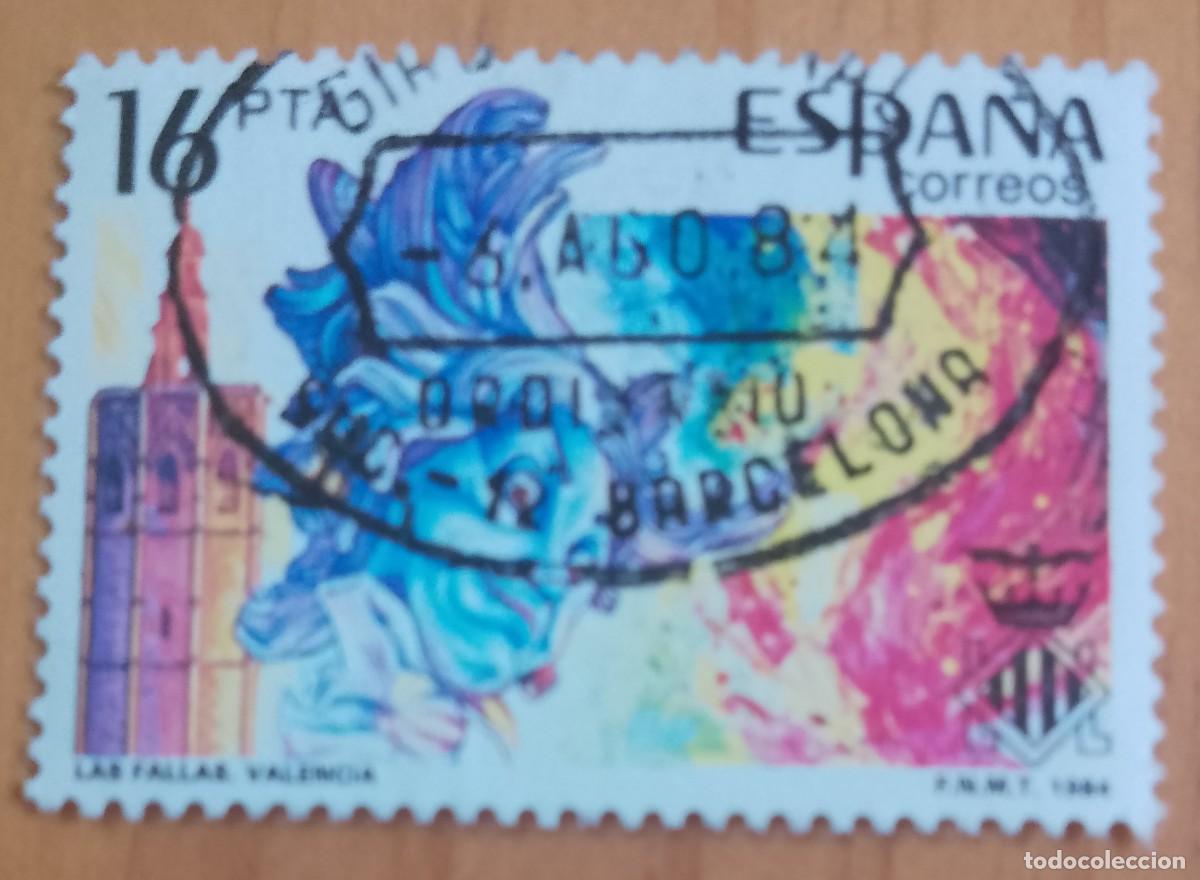 Sellos: ESPA&Ntilde;A, A&Ntilde;O 1984, EDIFIL 2745 FALLAS, MATASELLO IDENTIFICATIVO: 6.AGO.84 BARCELONA