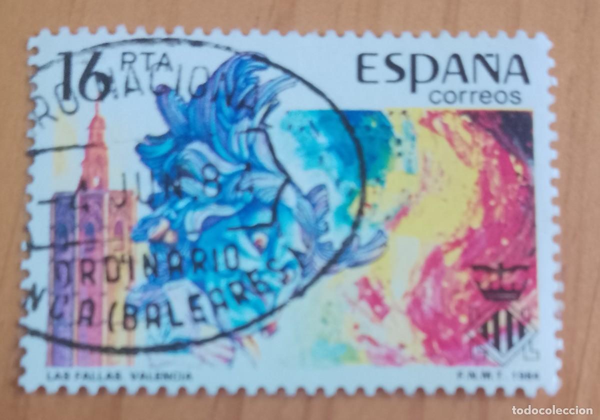 Sellos: ESPA&Ntilde;A, A&Ntilde;O 1984, EDIFIL 2745 FALLAS, MATASELLO IDENTIFICATIVO: 4.JUN.84 INCA, BALEARES