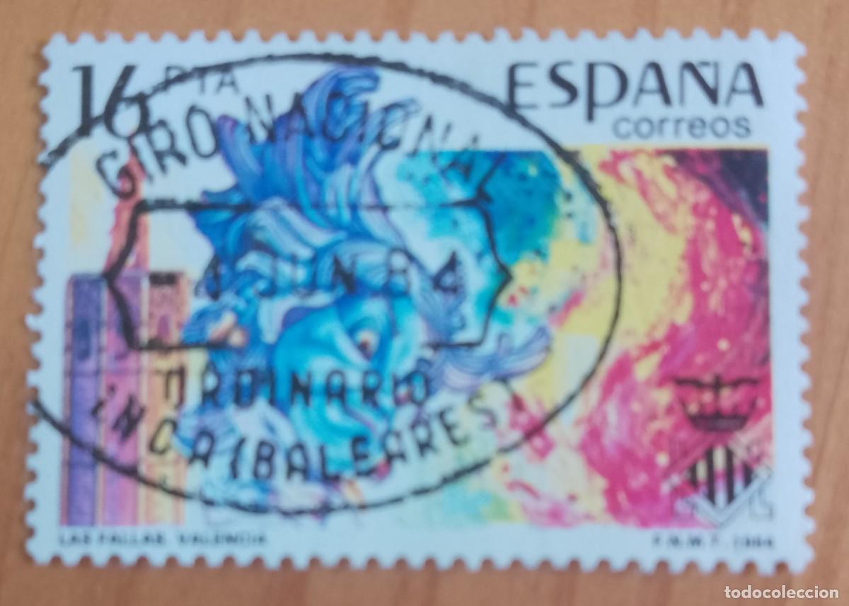 Sellos: ESPA&Ntilde;A, A&Ntilde;O 1984, EDIFIL 2745 FALLAS, MATASELLO IDENTIFICATIVO: 4.JUN.84 INCA, BALEARES