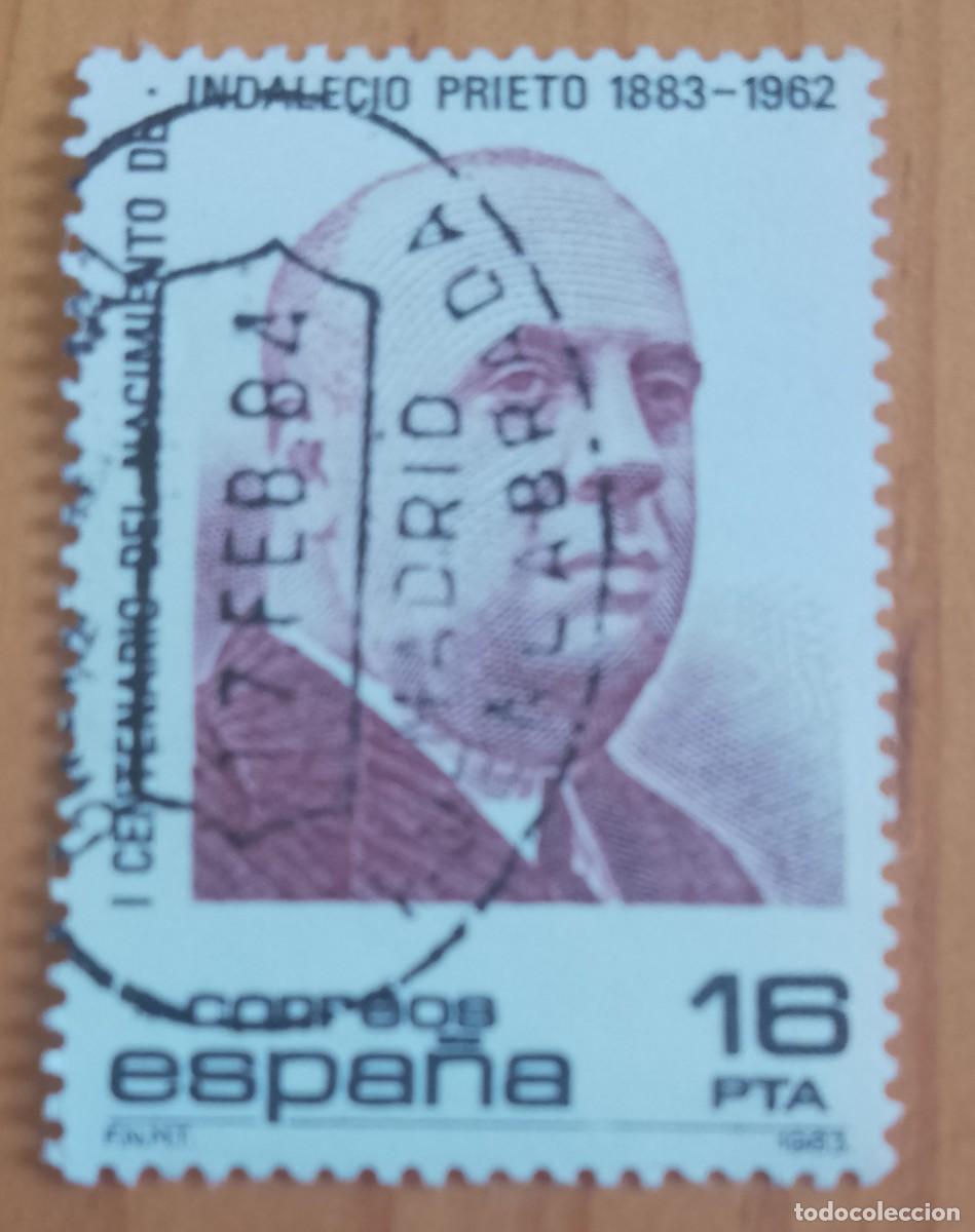 Sellos: ESPA&Ntilde;A, A&Ntilde;O 1984, EDIFIL 2731 I. PRIETO, MATASELLO IDENTIFICATIVO: 7 FEB 84 FUENLABRADA MADRID