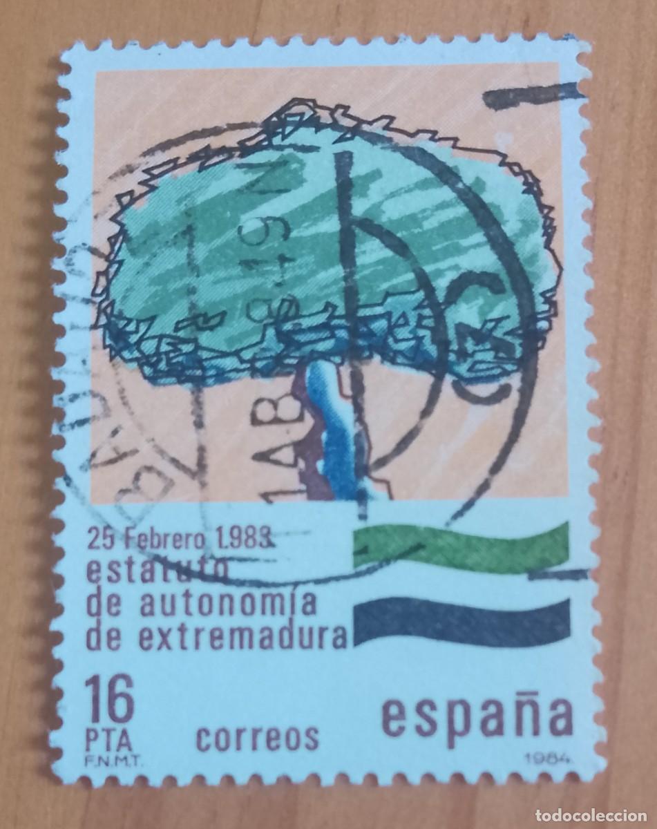 Sellos: ESPA&Ntilde;A, A&Ntilde;O 1984, EDIFIL 2735 EXTREMADURA, MATASEJOZLLO IDENTIFICATIVO: 11.4.84 BAD