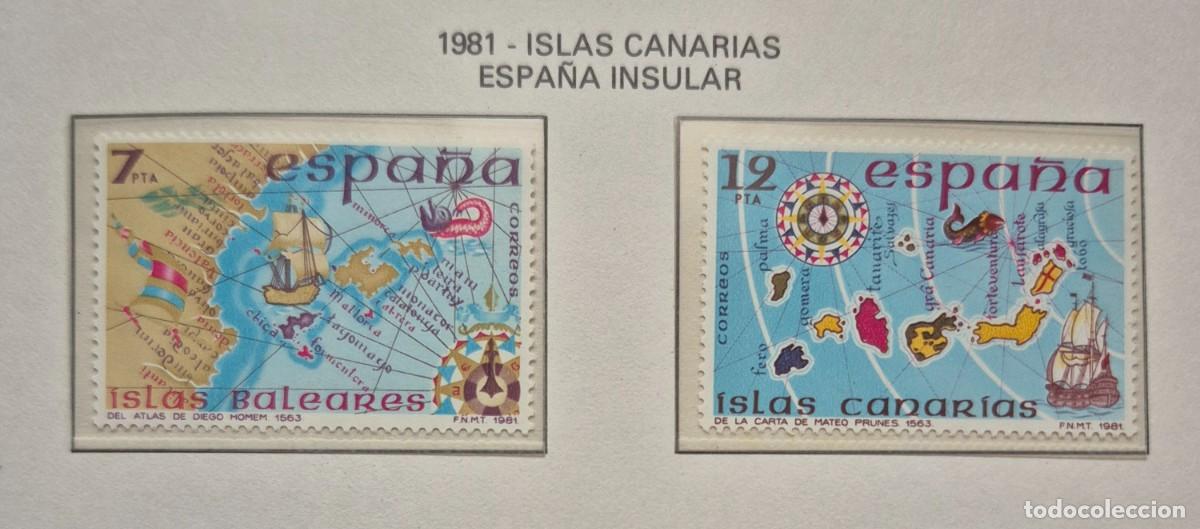 Sellos: A&ntilde;o 1981 - Edifil N 2622/2623** - Espa&ntilde;a insular - Nuevo sin fijasello - Se env&iacute;a el de la imagen