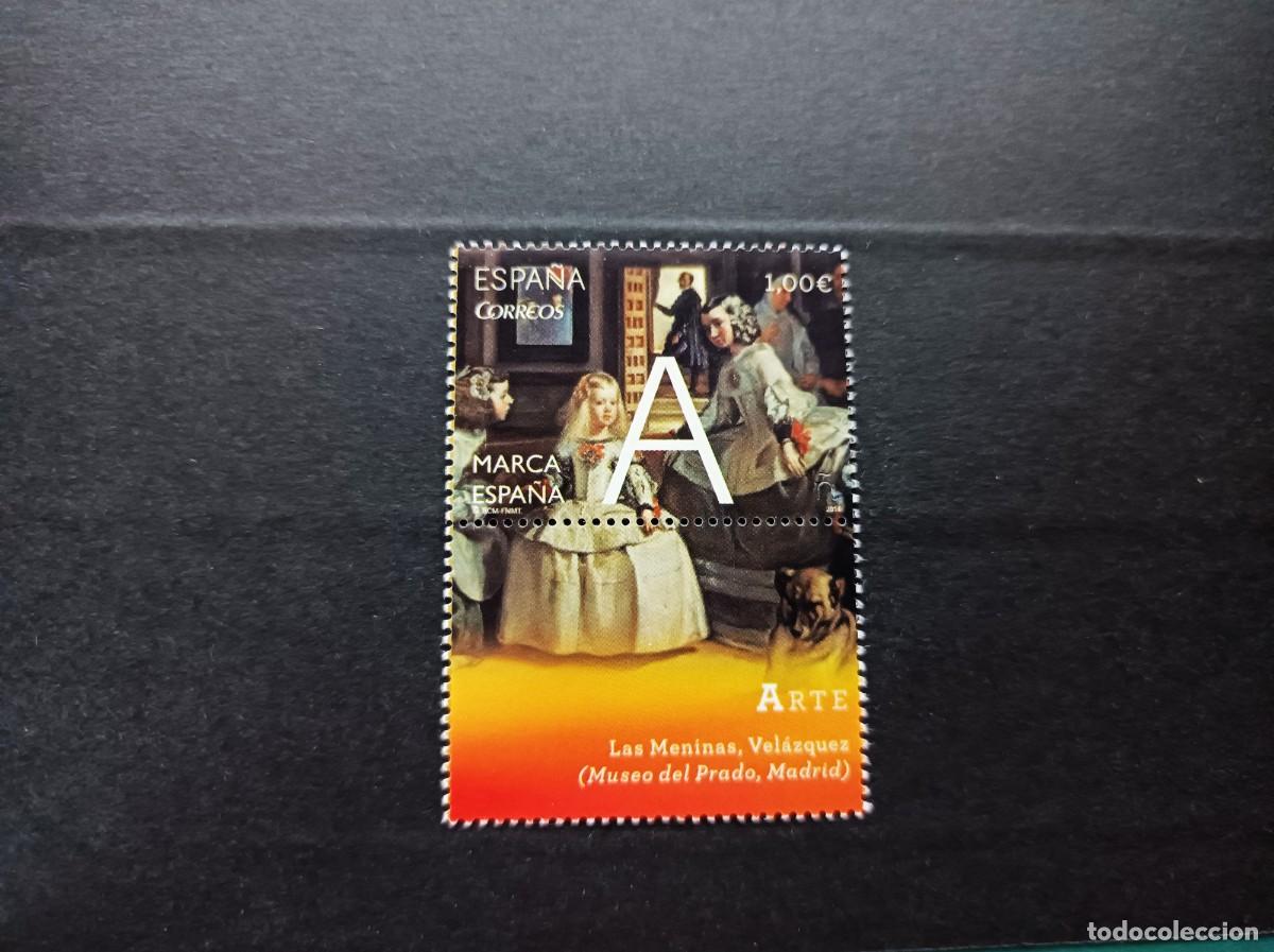 Sellos: Sello nuevo. Marca Espa&ntilde;a. &uml;A &uml;de Arte. Las Meninas. 8 mayo 2014. Edifil 4881.