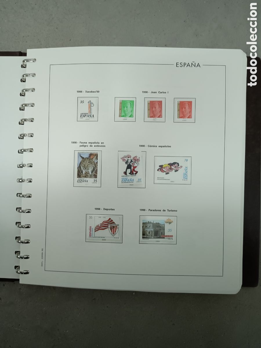 Francobolli: A&Ntilde;O COMPLETO 1998 - SELLOS ESPA&Ntilde;A EN 13 HOJAS EDIFIL Y FILOESTUCHES MNH **