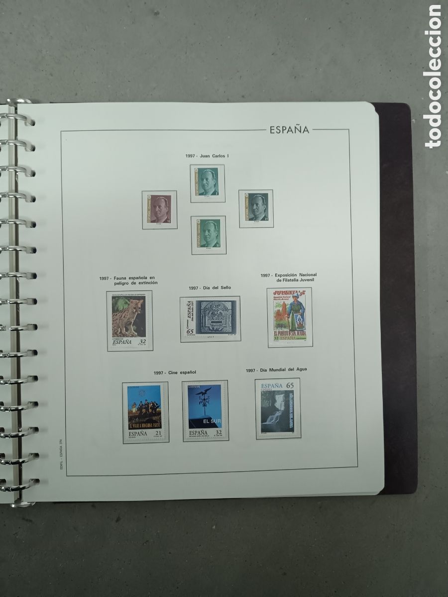Francobolli: A&Ntilde;O COMPLETO 1997 - SELLOS ESPA&Ntilde;A EN 9 HOJAS EDIFIL Y FILOESTUCHES MNH **