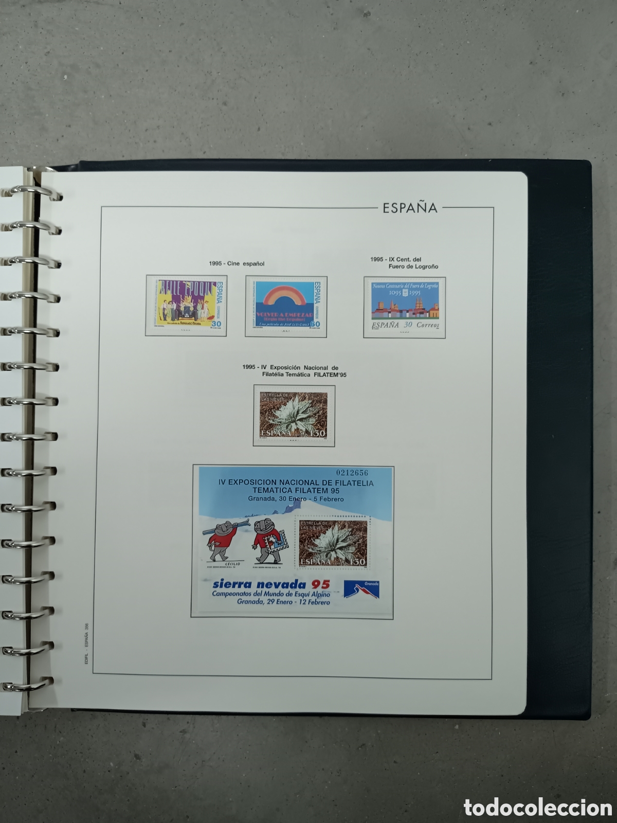 Francobolli: A&Ntilde;O COMPLETO 1995 - SELLOS ESPA&Ntilde;A EN 9 HOJAS EDIFIL Y FILOESTUCHES MNH **