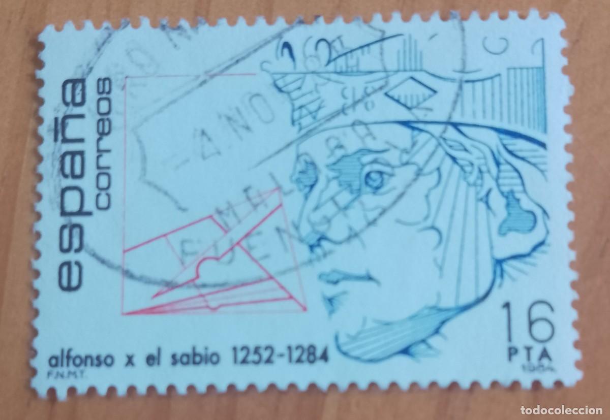 Sellos: ESPA&Ntilde;A, A&Ntilde;O 1984, EDIFIL 2759 ALFONSO X SABIO - MATASELLO IDENTIFICATIVO: 4 NOV 85 FUENGIROLA M&Aacute;LAGA