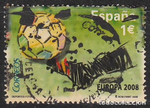 Sellos: Edifil 4429 SH, selecci&oacute;n espa&ntilde;ola de futbol campeona de Europa, usado
