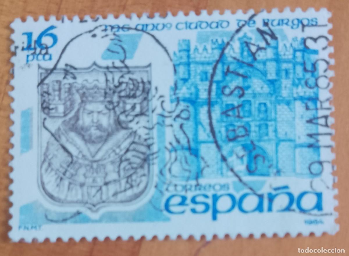 Sellos: ESPA&Ntilde;A,A&Ntilde;O 1984, EDIFIL 2743 - MC ANIV&ordm; BARCELONA - MATASELLO IDENTIFICATIVO: 29 MAR 85 S. SEBASTI&Aacute;N
