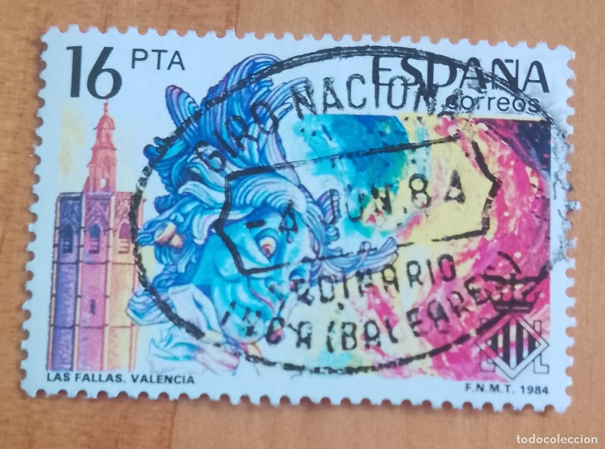 Sellos: ESPA&Ntilde;A,A&Ntilde;O 1984, EDIFIL 2745 - FALLAS, VALENCIA -MATASELLO IDENTIFICATIVO: 4 JUN 84 INCA (BALEARES)