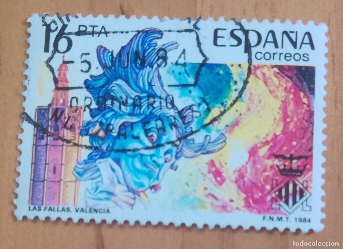 Sellos: ESPA&Ntilde;A,A&Ntilde;O 1984, EDIFIL 2745 - FALLAS, VALENCIA -MATASELLO IDENTIFICATIVO: 5 JUN 84 INCA (BALEARES)