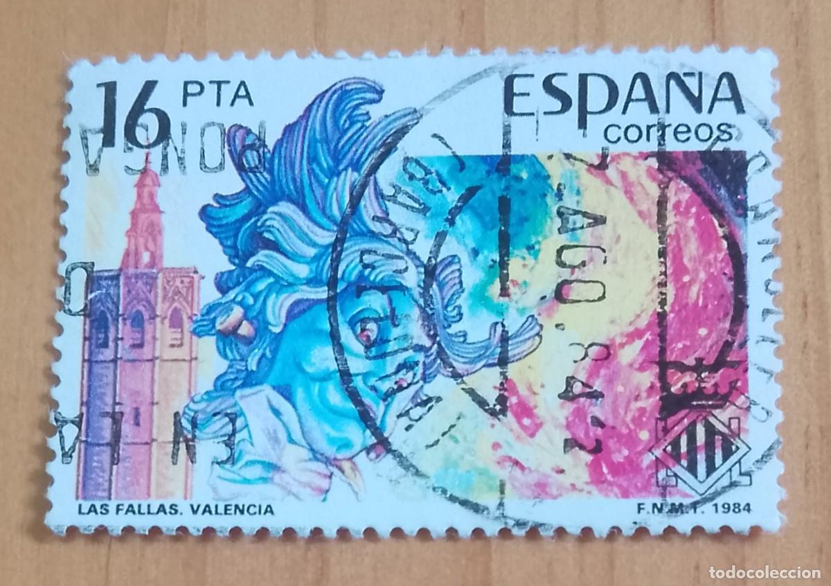 Sellos: ESPA&Ntilde;A,A&Ntilde;O 1984, EDIFIL 2745 - FALLAS, VALENCIA -MATASELLO IDENTIFICATIVO: 7 AGO 84 - GRANOLLERS BAR