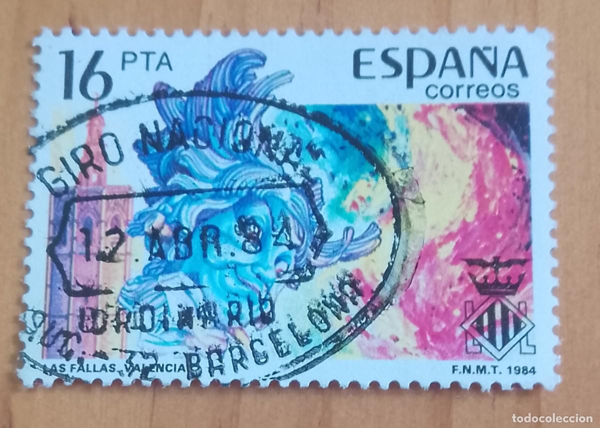 Sellos: ESPA&Ntilde;A,A&Ntilde;O 1984, EDIFIL 2745 -FALLAS, VALENCIA MATASELLO IDENTIFICATIVO: 12 ABR 84 SUC. 32 BARCELONA