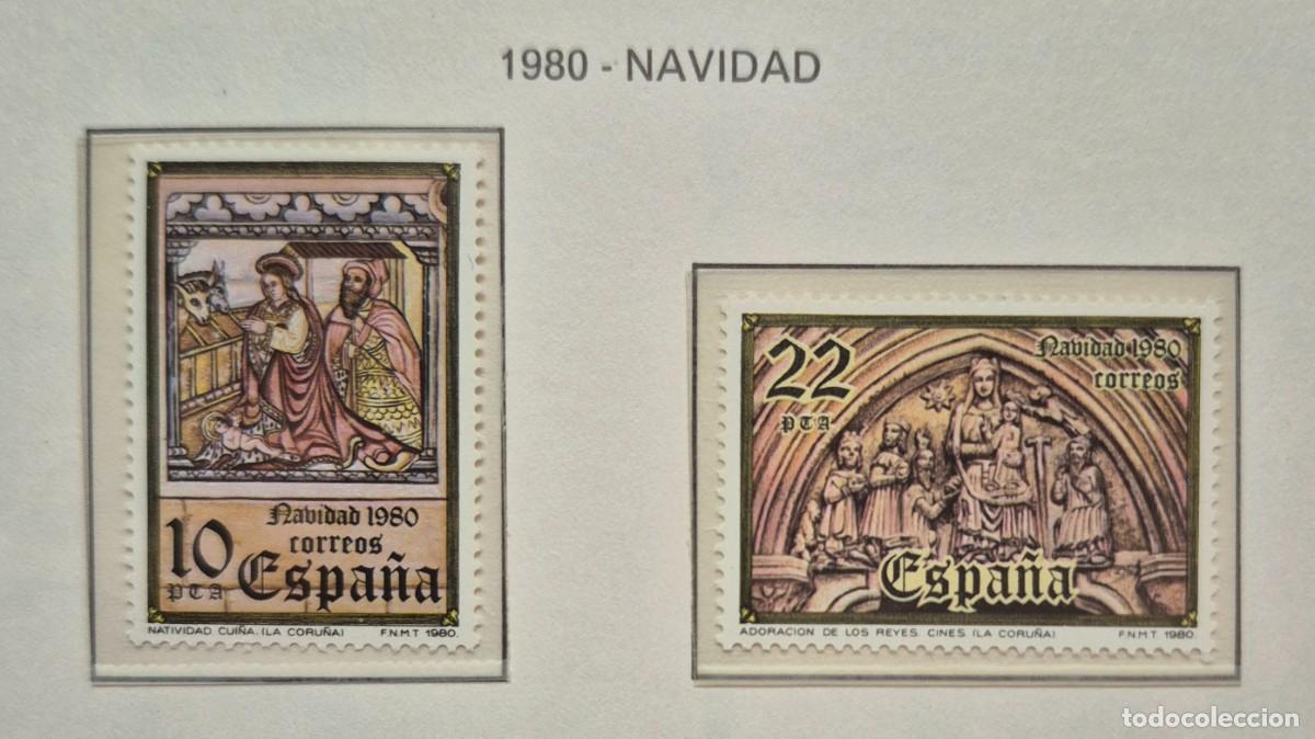 Sellos: A&ntilde;o 1980 - Edifil N 2593/2594** - Navidad - Nuevo sin fijasello - Se env&iacute;a el de la imagen