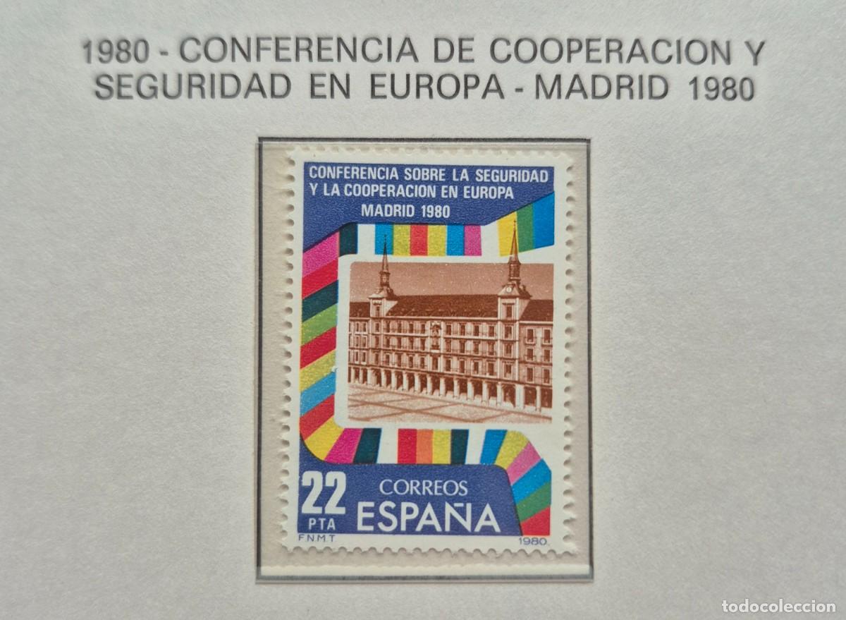 Sellos: A&ntilde;o 1980 - Edifil N 2592** - Cooperaci&oacute;n en europa - Nuevo sin fijasello - Se env&iacute;a el de la imagen
