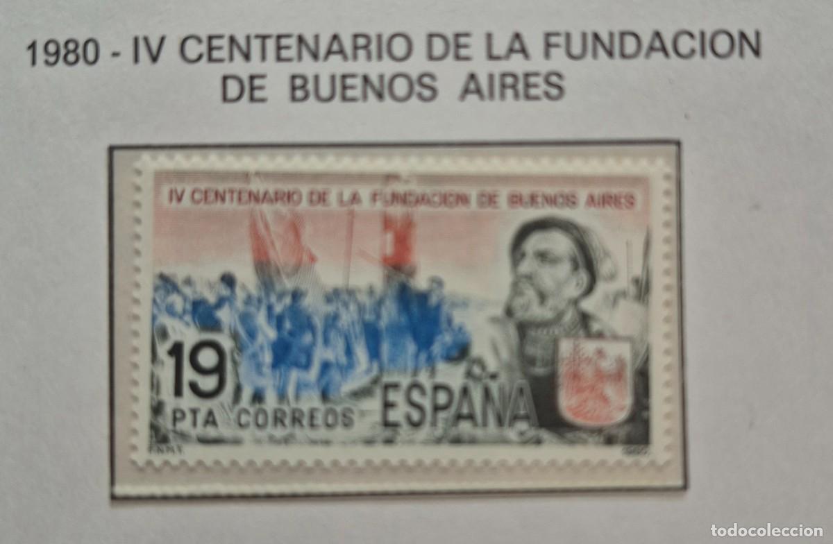 Sellos: A&ntilde;o 1980 - Edifil N 2584**-Fundaci&oacute;n de Buenos Aires- Nuevo sin fijasello - Se env&iacute;a el de la imagen
