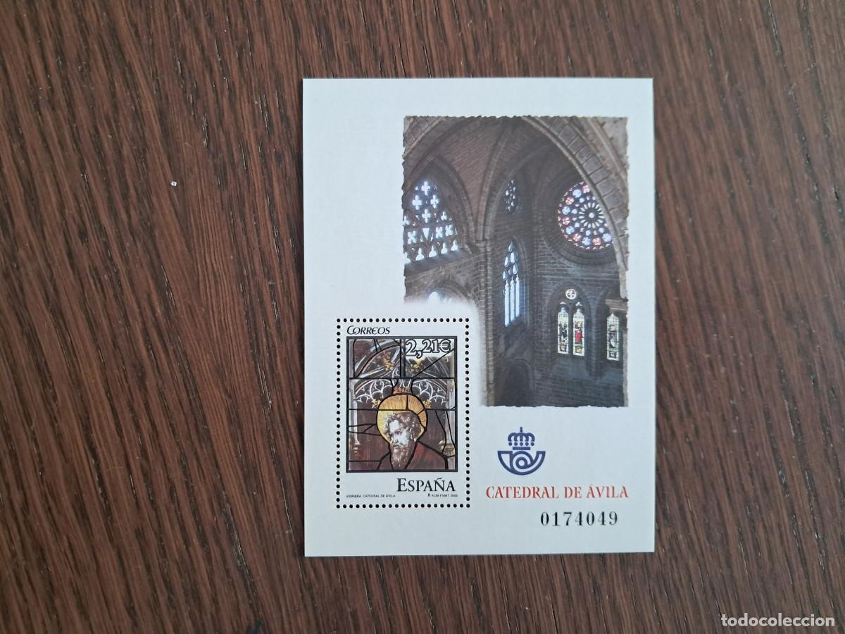 Sellos: Espa&ntilde;a. 4196 HB Vidrieras Catedral de &Aacute;vila. 2005. Sellos nuevos