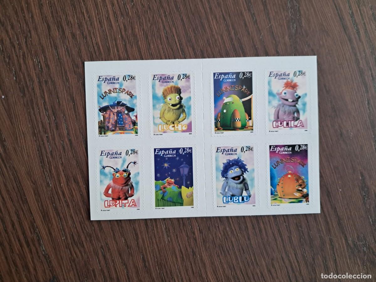Sellos: Espa&ntilde;a 2005 Carnet Los Lunis Edifil 4176-83, sellos nuevos.