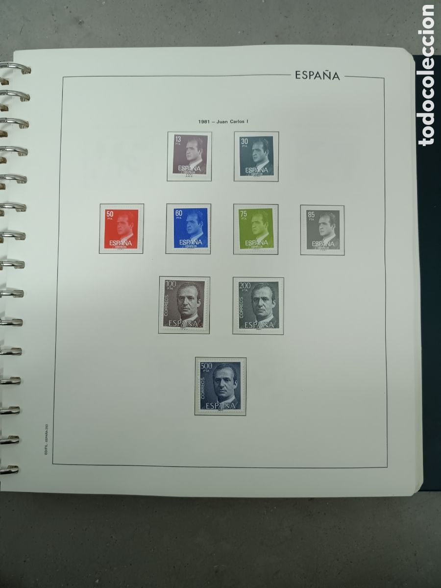 Sellos: A&Ntilde;O COMPLETO 1981 - SELLOS ESPA&Ntilde;A EN 7 HOJAS EDIFIL Y FILOESTUCHES MNH ** - LEER DESCRIPCI&Oacute;N