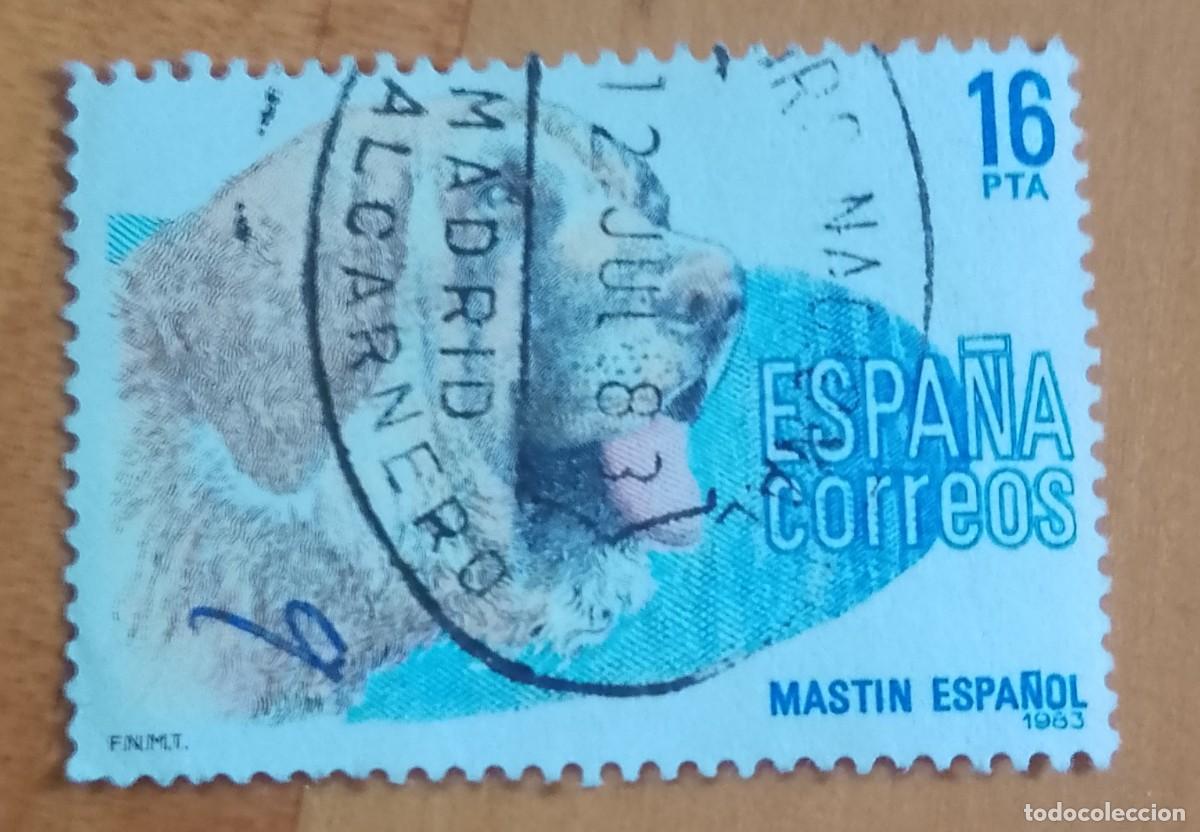 Sellos: ESPA&Ntilde;A,A&Ntilde;O 1983, EDIFIL 2712 - MASTIN, PERRO - MATASELLO IDENTIFICATIVO: 12 JUL 83 NAVALCARNERO MADR