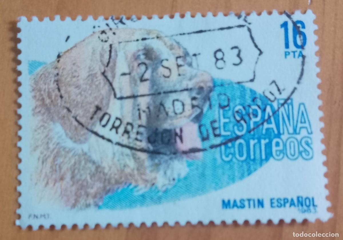 Sellos: ESPA&Ntilde;A,A&Ntilde;O 1983, EDIFIL 2712 - MASTIN, PERRO - MATASELLO IDENTIFICATIVO: 2 SET 83 TORREJON DE ARDOZ,