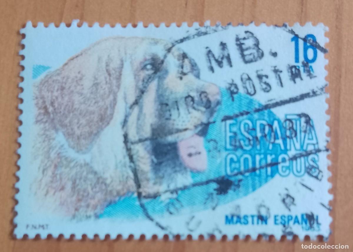 Sellos: ESPA&Ntilde;A,A&Ntilde;O 1983, EDIFIL 2712 - MASTIN, PERRO - MATASELLO IDENTIFICATIVO: 3 AGO 83 MADRID