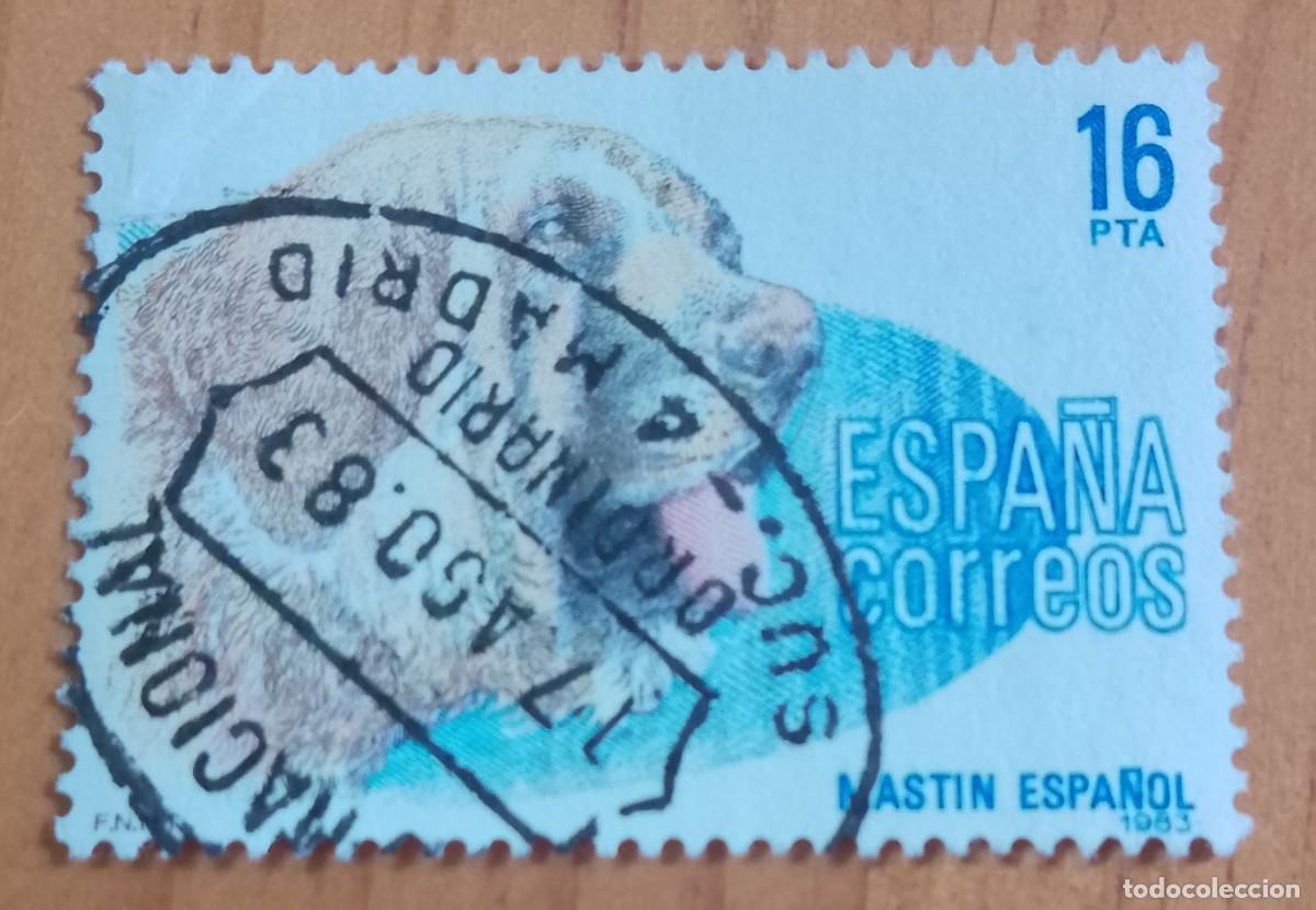 Sellos: ESPA&Ntilde;A,A&Ntilde;O 1983, EDIFIL 2712 - MASTIN, PERRO - MATASELLO IDENTIFICATIVO: 17 AGO 83 SUC. 74 MADRID