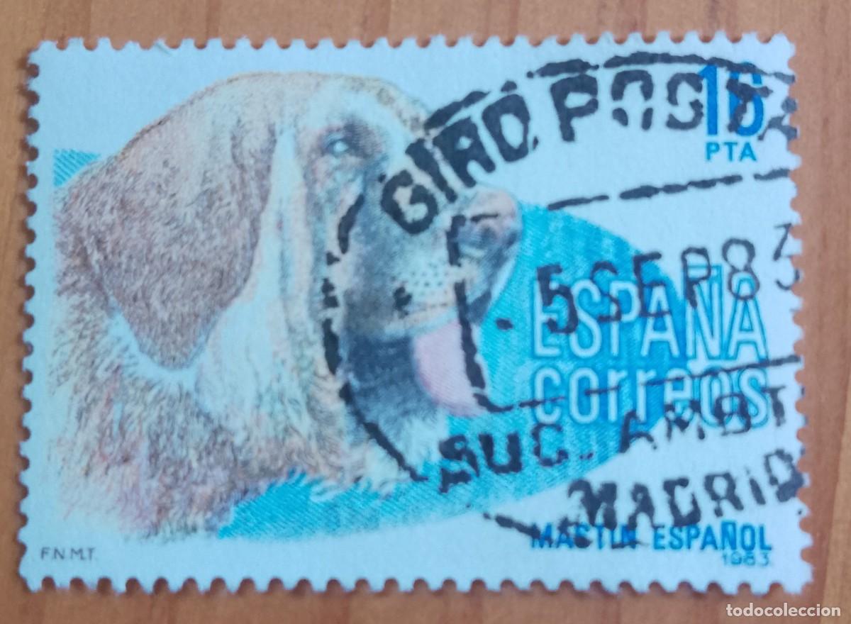 Sellos: ESPA&Ntilde;A,A&Ntilde;O 1983, EDIFIL 2712 - MASTIN, PERRO - MATASELLO IDENTIFICATIVO: 5 SEP 83 MADRID