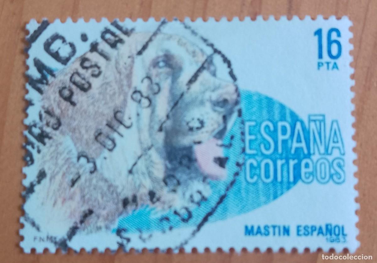 Sellos: ESPA&Ntilde;A,A&Ntilde;O 1983, EDIFIL 2712 - MASTIN, PERRO - MATASELLO IDENTIFICATIVO: 3 DIC 83 MADRID